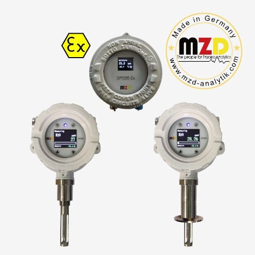 MZD SMART-MT 壁掛式微量水分／露點傳送器（手套箱、鋰電池，ATEX／IECEx 可選）